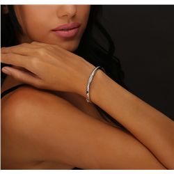 14KT White Gold 1.23ctw Diamond Bangle