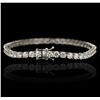 Image 5 : 18KT White Gold 8.21ctw Diamond Tennis Bracelet