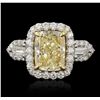 Image 4 : 18KT Two Tone Gold 4.07ctw Diamond Ring