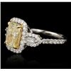 Image 5 : 18KT Two Tone Gold 4.07ctw Diamond Ring