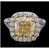 Image 5 : Platinum EGL Certified 5.79ctw Diamond Ring