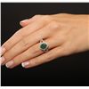 Image 3 : 14KT Yellow Gold 1.95ct Emerald and Diamond Ring