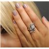 Image 3 : 14KT White Gold 0.50ctw Diamond Ring