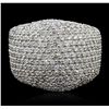 Image 4 : 14KT White Gold 3.68ctw Diamond Ring