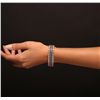 Image 1 : 14KT Yellow Gold 20.84ctw Tanzanite and Diamond Bracelet