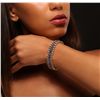 Image 2 : 14KT Yellow Gold 20.84ctw Tanzanite and Diamond Bracelet