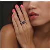 Image 3 : 14KT White Gold 2.15ct Sapphire and Diamond Ring