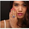 Image 1 : 14KT White Gold 4.15ct Tanzanite and Diamond Ring