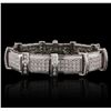 Image 4 : 14KT White Gold 4.03ctw Diamond Bracelet