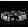 Image 6 : 14KT White Gold 4.03ctw Diamond Bracelet