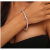 Image 3 : 14KT White Gold 4.40ctw Diamond Tennis  Bracelet