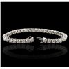 Image 5 : 14KT White Gold 4.40ctw Diamond Tennis  Bracelet