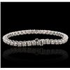 Image 6 : 14KT White Gold 4.40ctw Diamond Tennis  Bracelet