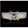 Image 4 : 18KT White Gold 2.43ctw Diamond Ring