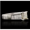 Image 5 : 18KT White Gold 2.43ctw Diamond Ring