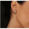 Image 3 : 14KT White Gold 4.37ctw Diamond Stud Earrings