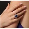 Image 1 : 14KT Yellow Gold 8.37ct GIA Certified Tanzanite and Diamond Ring