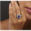 Image 3 : 14KT White Gold 1.56ct Tanzanite and Diamond Ring