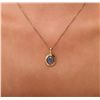 Image 3 : 14KT Yellow Gold 3.11ctw Opal and Diamond Necklace and Earrings