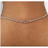 Image 4 : 14KT White Gold GIA Certified 8.63ct Tanzanite and Diamond Pendant With Chain