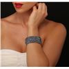 Image 2 : 18KT White Gold 172.98ctw Sapphire Bracelet