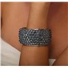 Image 3 : 18KT White Gold 172.98ctw Sapphire Bracelet
