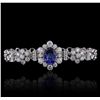 Image 5 : 14KT White Gold 5.10ct Tanzanite and Diamond Bracelet