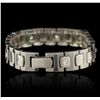 Image 5 : 14KT White Gold 1.61ctw Diamond Bracelet