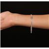 Image 3 : 14KT White Gold 6.12ctw Diamond Tennis Bracelet
