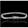 Image 5 : 14KT White Gold 6.12ctw Diamond Tennis Bracelet