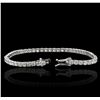 Image 6 : 14KT White Gold 6.12ctw Diamond Tennis Bracelet
