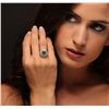 Image 3 : 14KT Yellow Gold 1.70ct Emerald and Diamond Ring