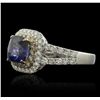 Image 5 : 14KT Two-Tone Gold 2.36ct Tanzanite and Diamond Ring
