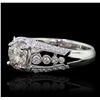 Image 7 : 18KT White Gold 1.73ctw Diamond Ring