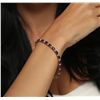 Image 5 : 14KT Rose Gold 7.14ctw Sapphire and Diamond Bracelet