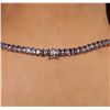 Image 2 : 14KT Yellow Gold 39.20ctw Tanzanite and Diamond Necklace