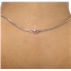 Image 3 : 18KT White Gold 18.66 Citrine Quartz and Diamond Pendant With Chain