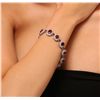 Image 2 : 14KT White Gold 20.28ctw Ruby and Diamond Bracelet