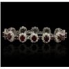 Image 5 : 14KT White Gold 20.28ctw Ruby and Diamond Bracelet