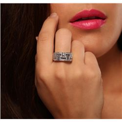 14KT White Gold 1.29ctw Diamond Ring