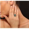 Image 2 : 14KT White Gold 3.01ct Emerald and Diamond Ring