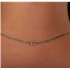 Image 3 : 14KT White Gold 4.80ct Tanzanite and Diamond Pendant With Chain