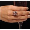 Image 1 : 14KT Rose Gold 8.33ct Morganite and Diamond Ring