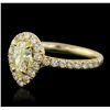 Image 5 : 14KT Yellow Gold 0.89ctw Diamond Unity Ring