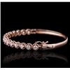 Image 5 : 14KT Rose Gold 2.10ctw Diamond Bracelet