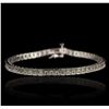 Image 4 : 10KT White Gold 2.23ctw Diamond Tennis Bracelet