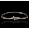 Image 5 : 10KT White Gold 2.23ctw Diamond Tennis Bracelet