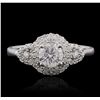 Image 5 : 14KT White Gold 0.82ctw Diamond Ring