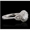 Image 6 : 14KT White Gold 0.82ctw Diamond Ring