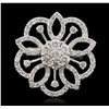 Image 4 : 14KT White Gold 1.70ctw Diamond Ring